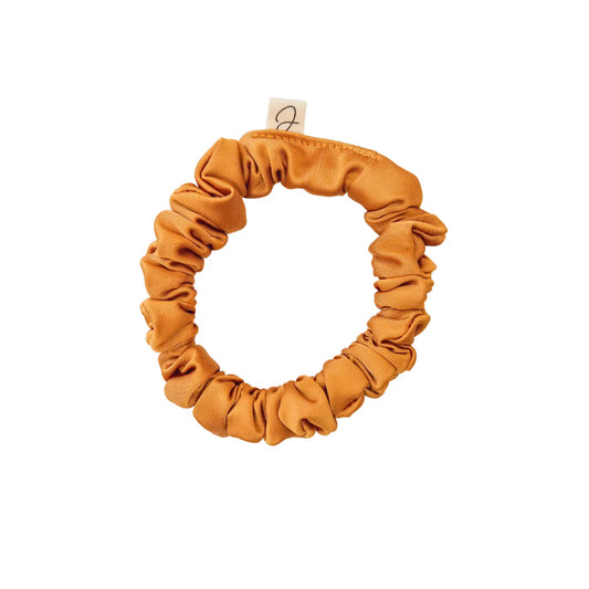 Mini Chouchou en Satin Curcuma - Les Chouchous de Justine