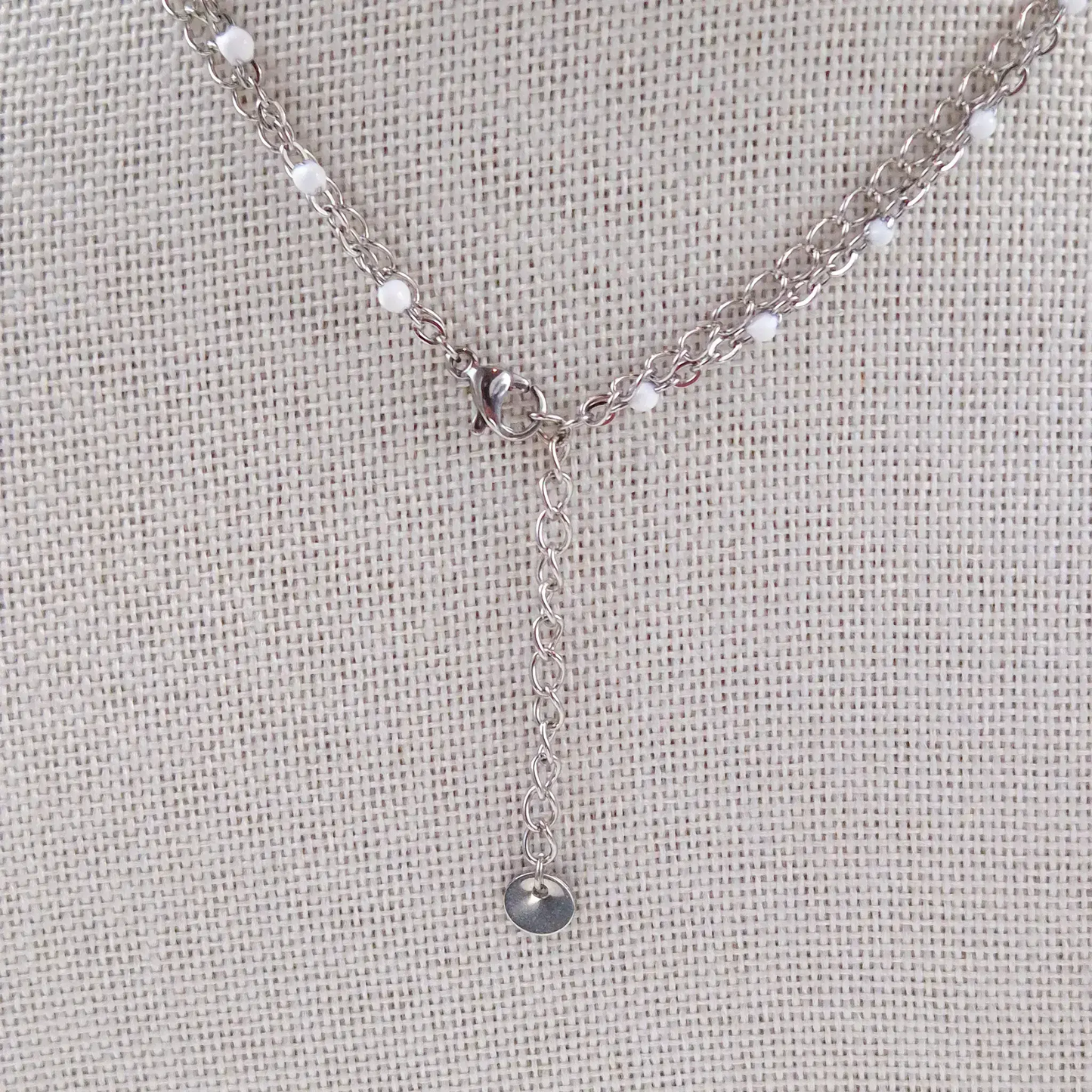 Collier avec Pendentif Vert Amande - Les Chouchous de Justine