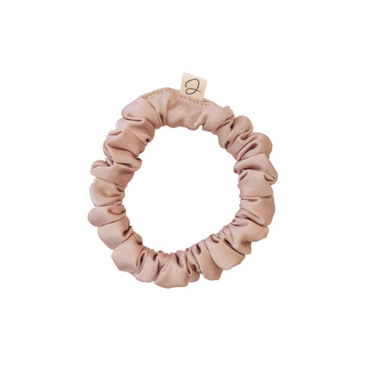 Mini Chouchou en Satin Beige - Les Chouchous de Justine