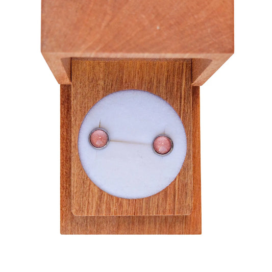 Puces d'oreilles Rose Carmay - Les Chouchous de Justine