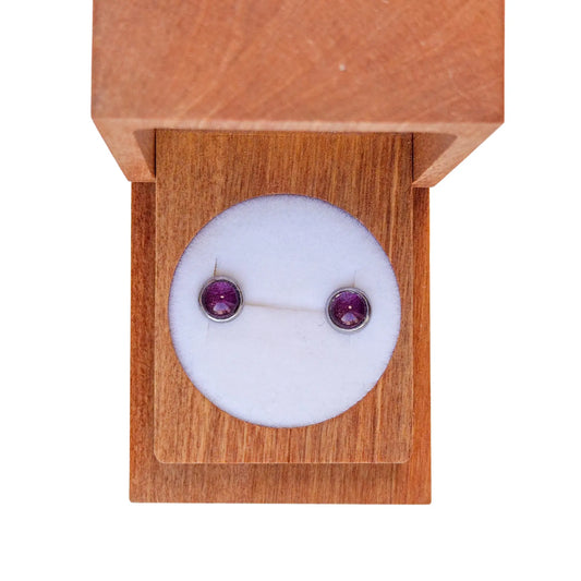 Puces d'oreilles Bleu Marine - Les Chouchous de Justine