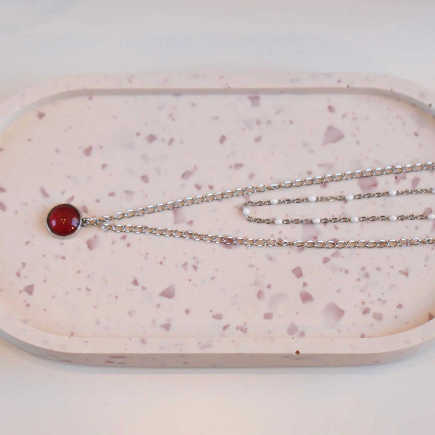 Rouge - Collier Double - Les Chouchous de Justine