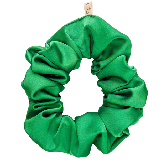 Chouchou en Satin Vert - Les Chouchous de Justine