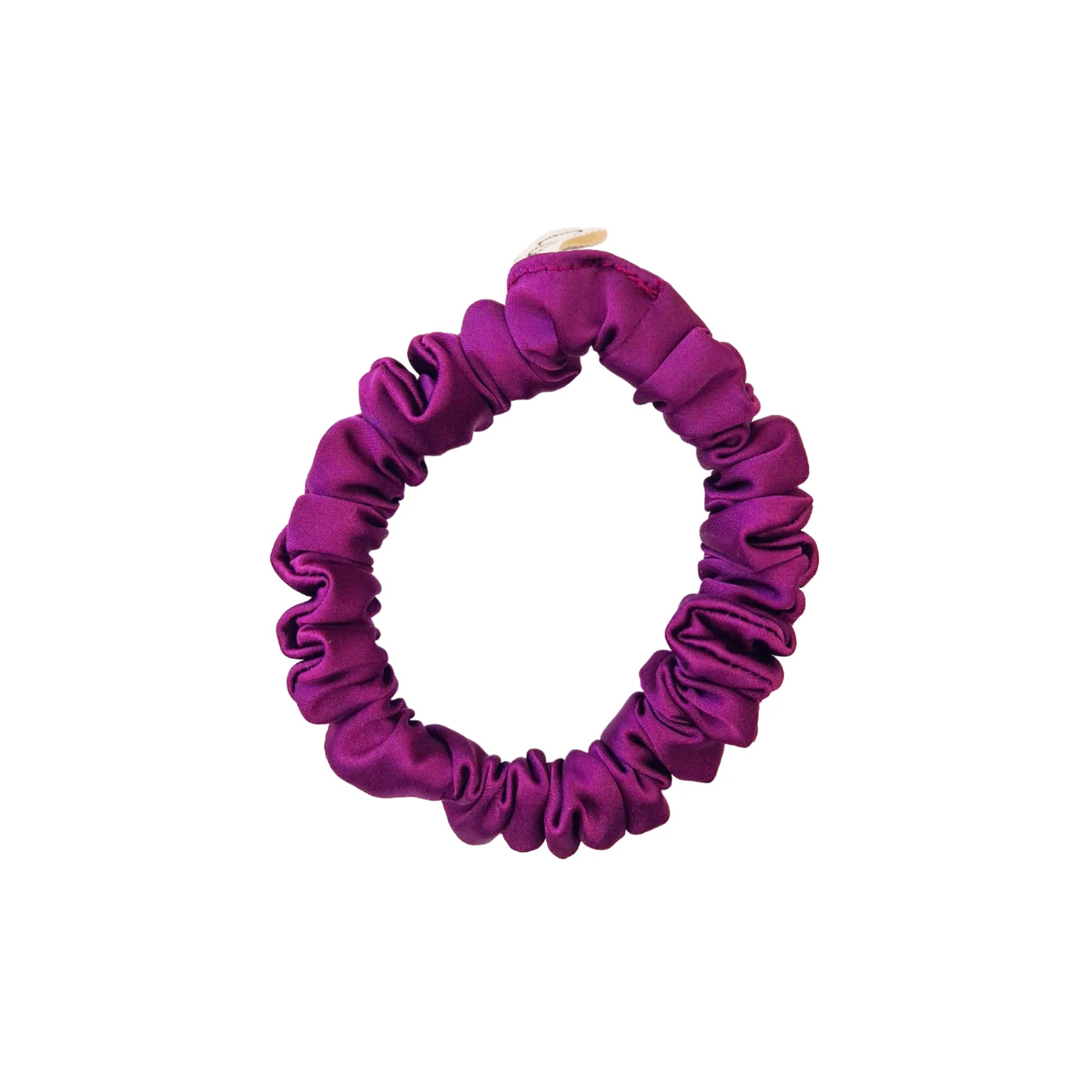 Mini Chouchou en Satin Violet - Les Chouchous de Justine