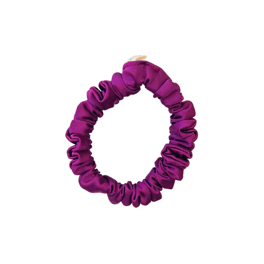Mini Chouchou en Satin Violet - Les Chouchous de Justine