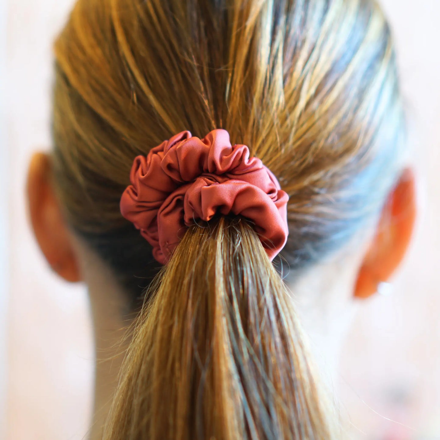 Brique - Mini Chouchou Cheveux Satin - Les Chouchous de Justine