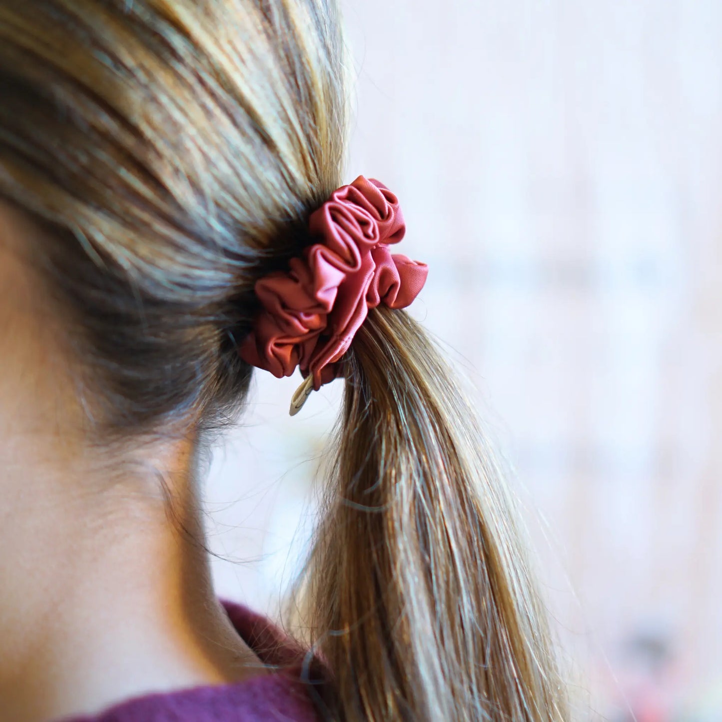 Brique - Mini Chouchou Cheveux Satin - Les Chouchous de Justine