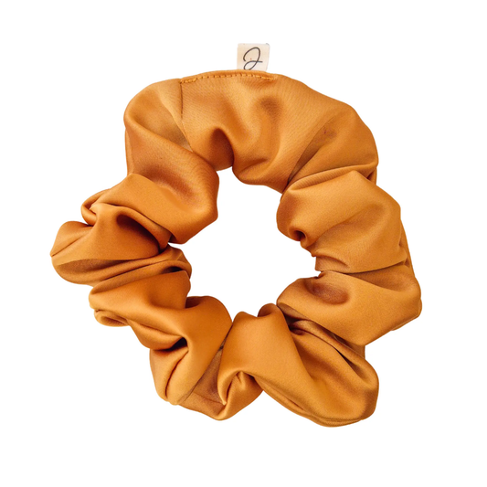 Chouchou en Satin Curcuma - Les Chouchous de Justine