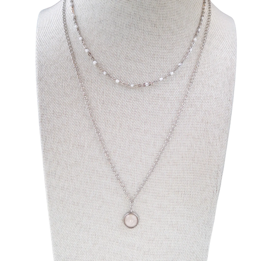 Collier avec Pendentif Nacre - Les Chouchous de Justine