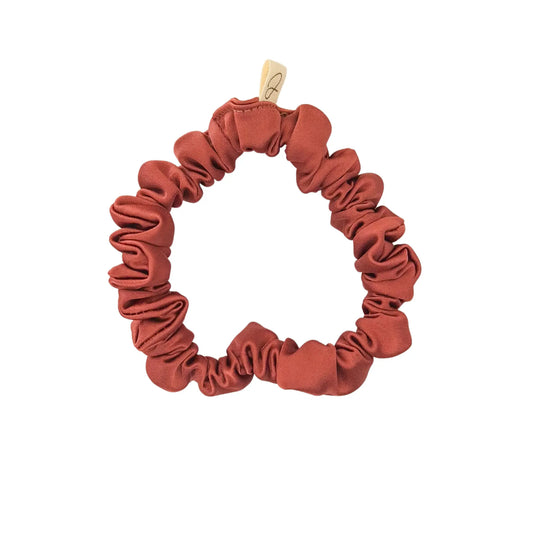 Mini Chouchou en Satin Cognac - Les Chouchous de Justine