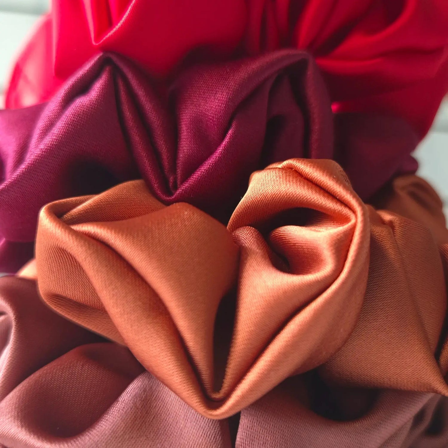 Chouchou en Satin Cognac - Les Chouchous de Justine