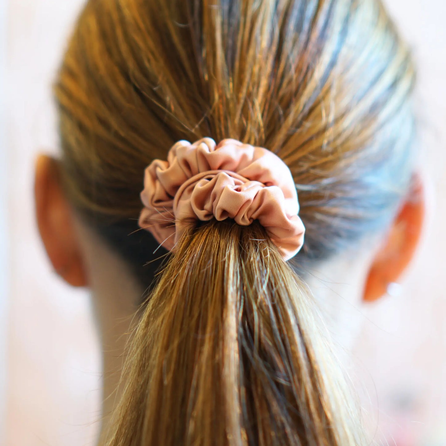 Rose Carmay - Mini Chouchou Cheveux Satin - Les Chouchous de Justine
