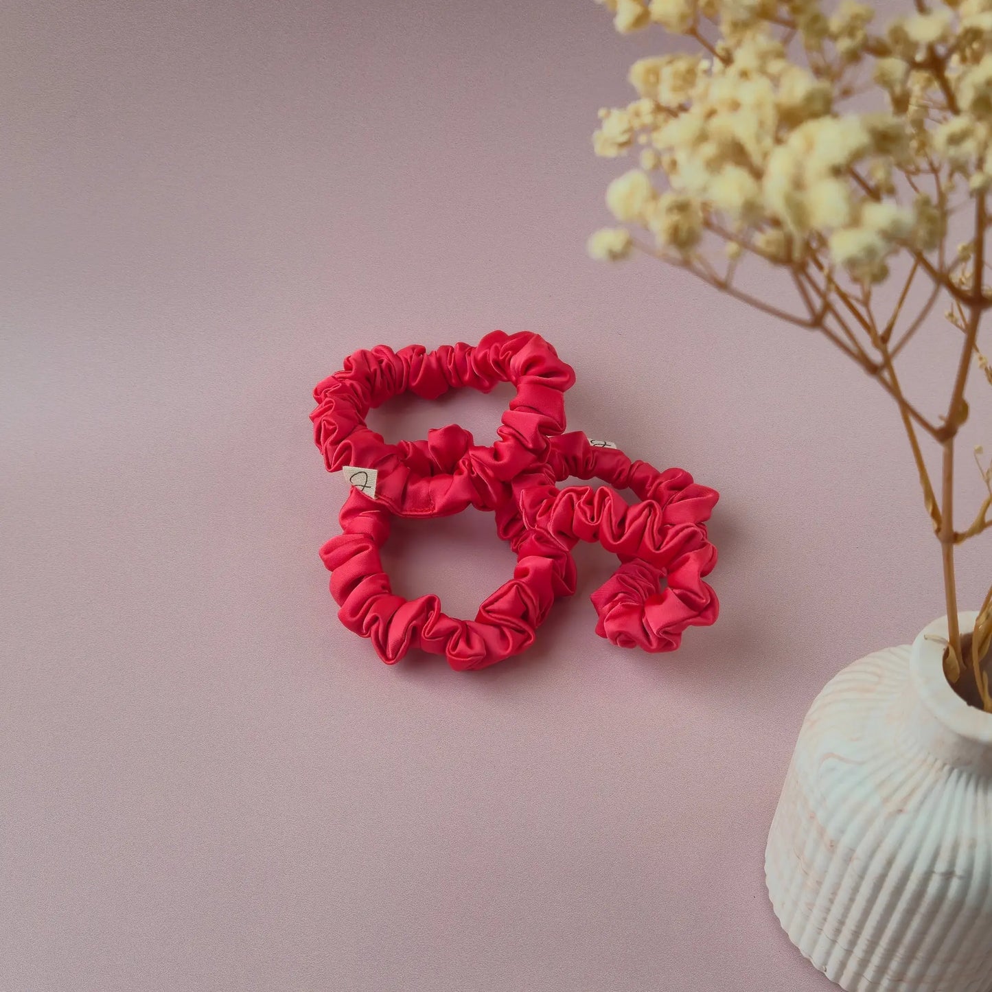 Chouchou en Satin Corail - Les Chouchous de Justine