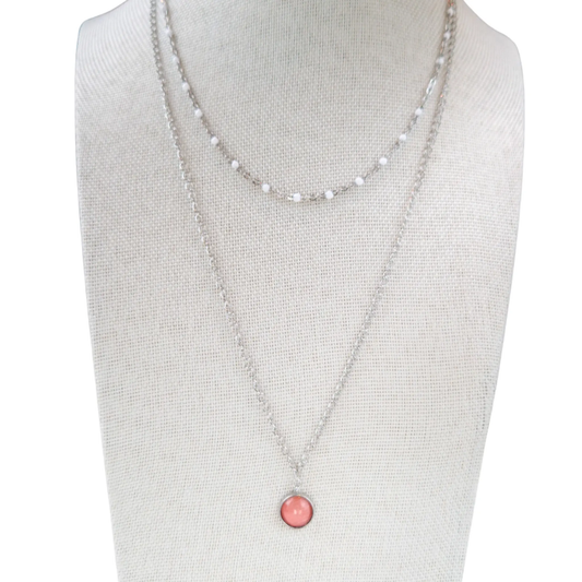 Collier avec Pendentif Rose Carmay - Les Chouchous de Justine
