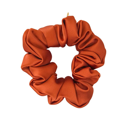 Chouchou en Satin Terracotta - Les Chouchous de Justine