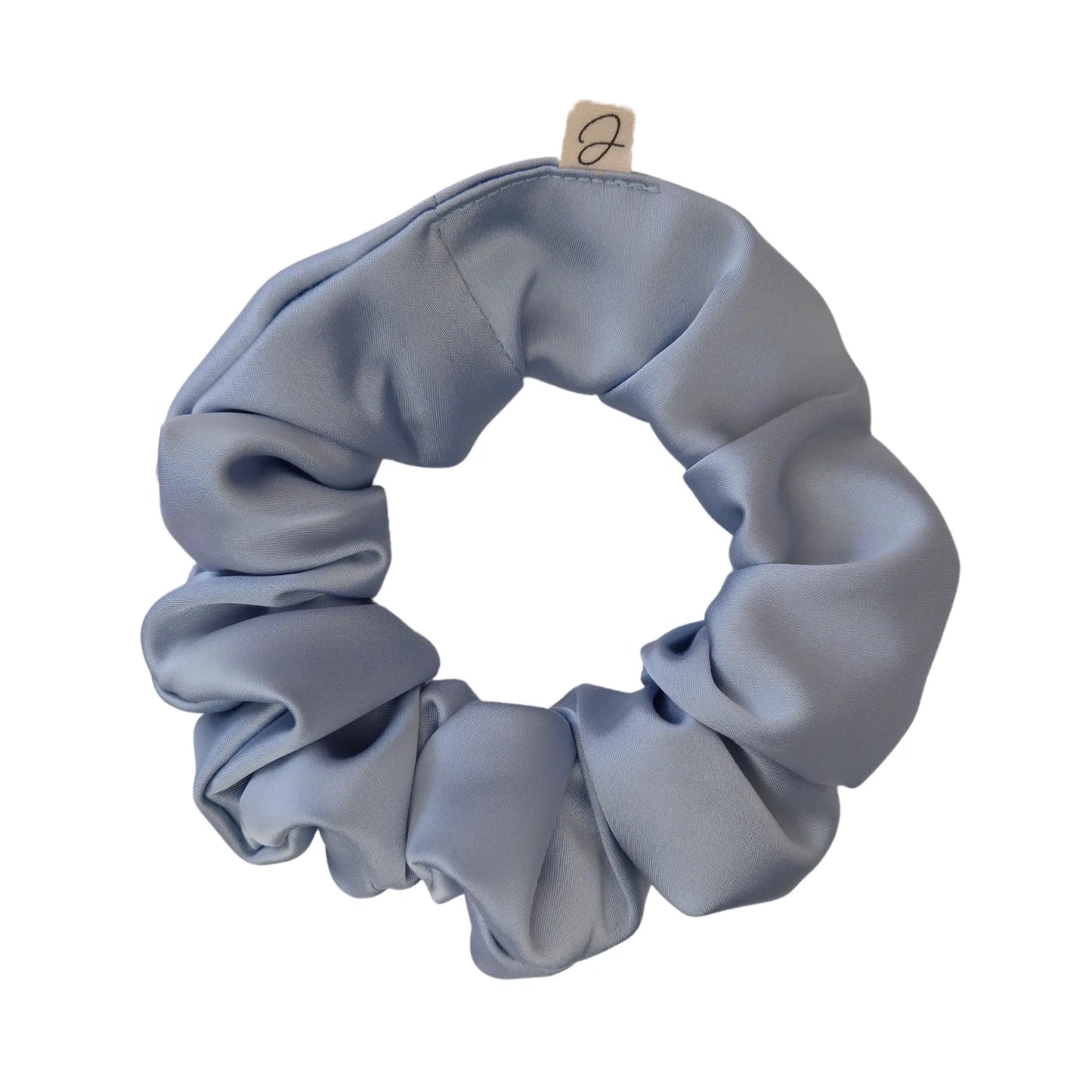 Chouchou en Satin Bleu Ciel - Les Chouchous de Justine
