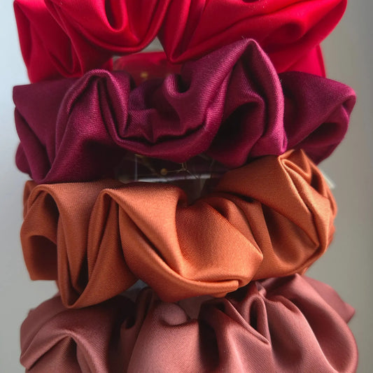 Chouchou en Satin Cognac - Les Chouchous de Justine