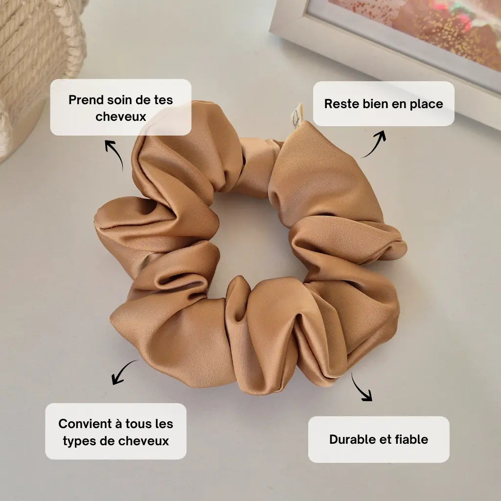 Chouchou en Satin Or - Les Chouchous de Justine