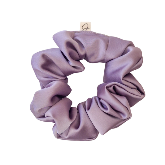 Chouchou en Satin Rose Parme - Les Chouchous de Justine
