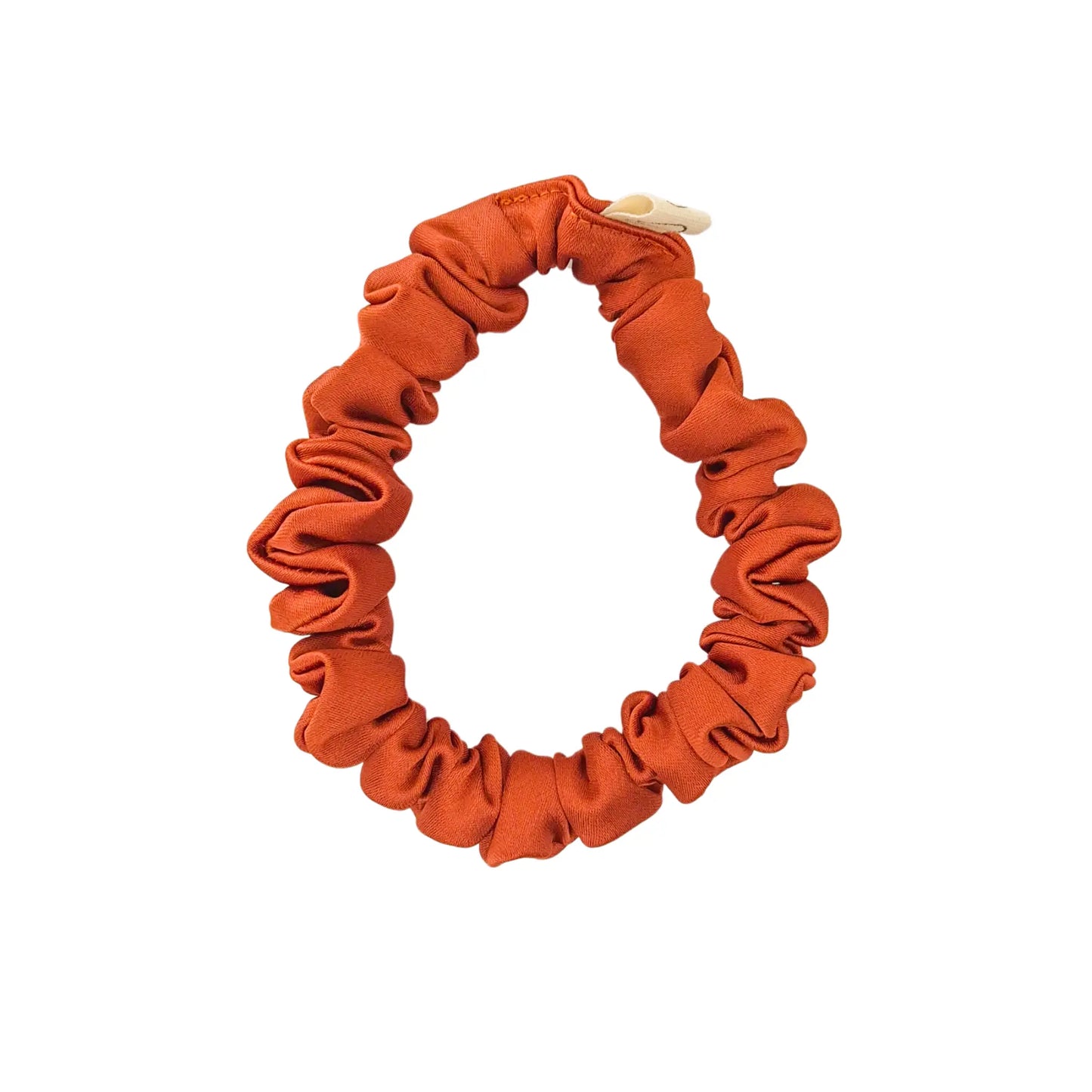 Mini Chouchou en Satin Terracotta - Les Chouchous de Justine