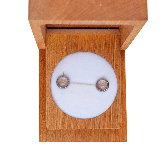 Puces d'oreilles Beige - Les Chouchous de Justine