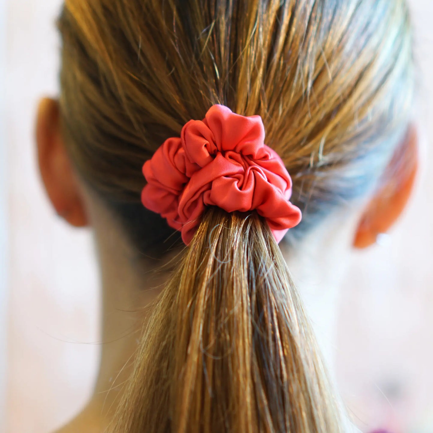 Corail - Mini Chouchou Cheveux Satin - Les Chouchous de Justine
