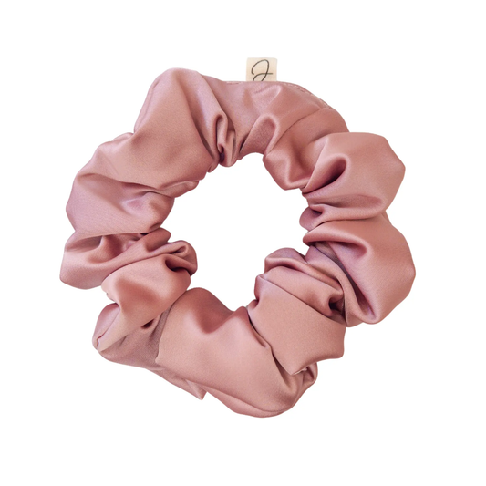 Chouchou en Satin Rose Carmay - Les Chouchous de Justine