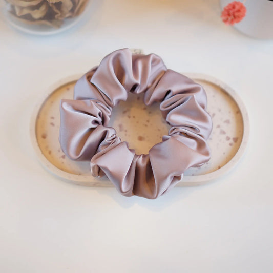 Vieux Rose Clair - Chouchou Cheveux Satin - Les Chouchous de Justine