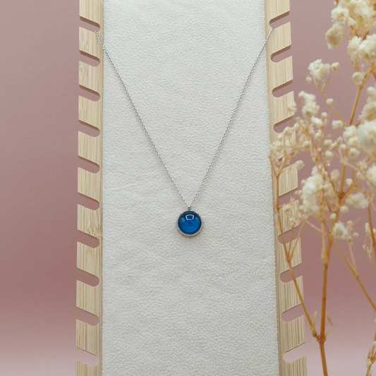 Collier avec Pendentif Bleu Turquoise - Les Chouchous de Justine