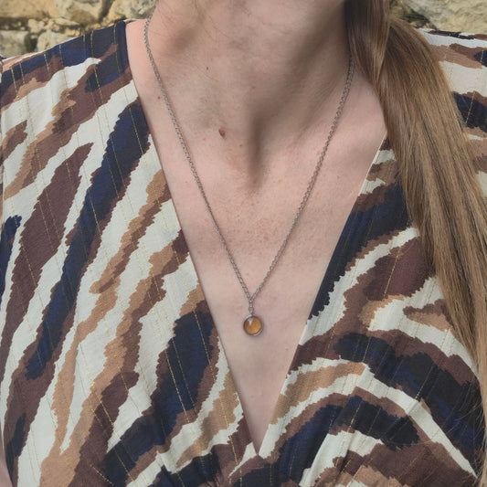 Collier avec Pendentif Curcuma - Les Chouchous de Justine
