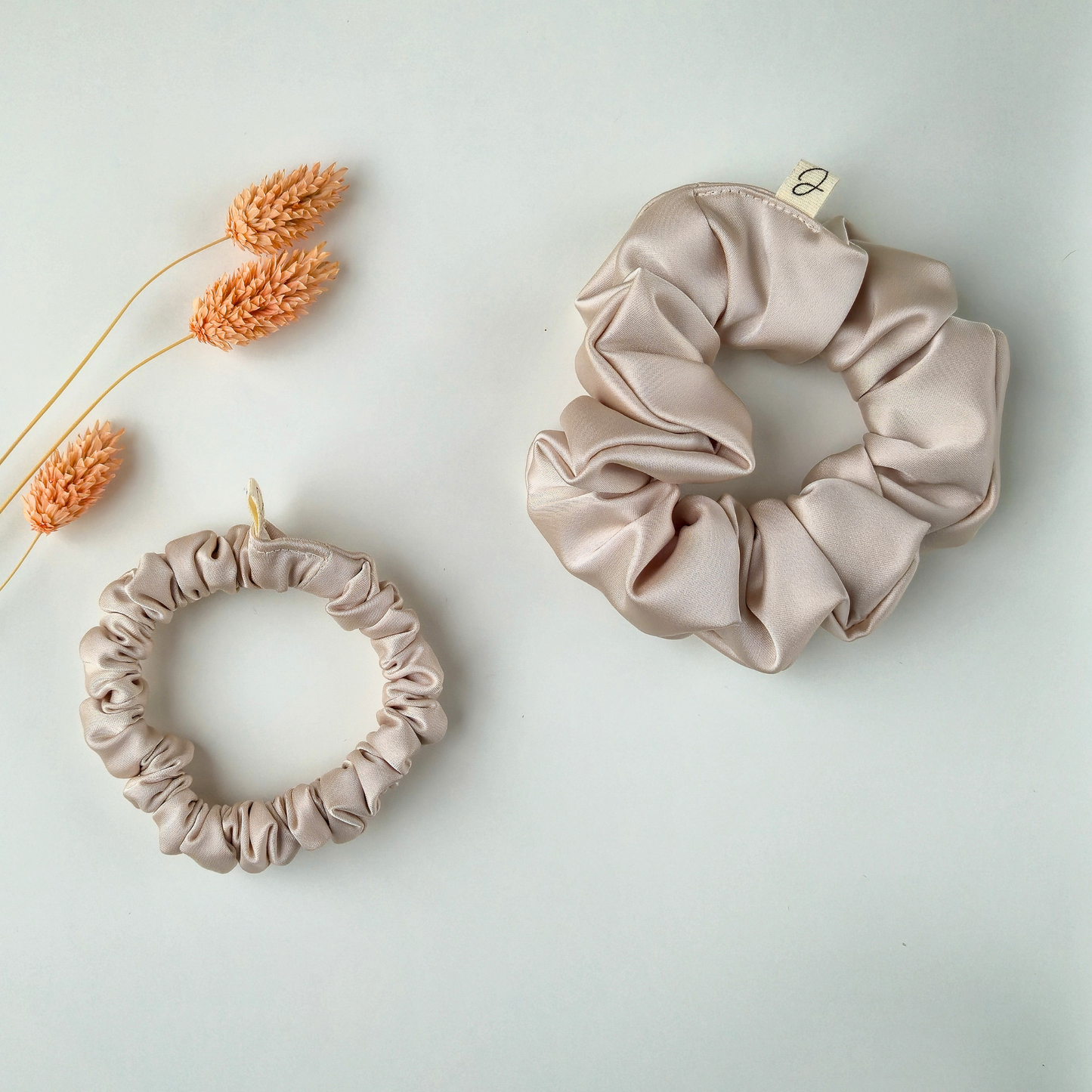 Chouchou en Satin Nacre