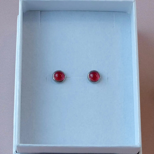 Puces d'oreilles Rouge - Les Chouchous de Justine
