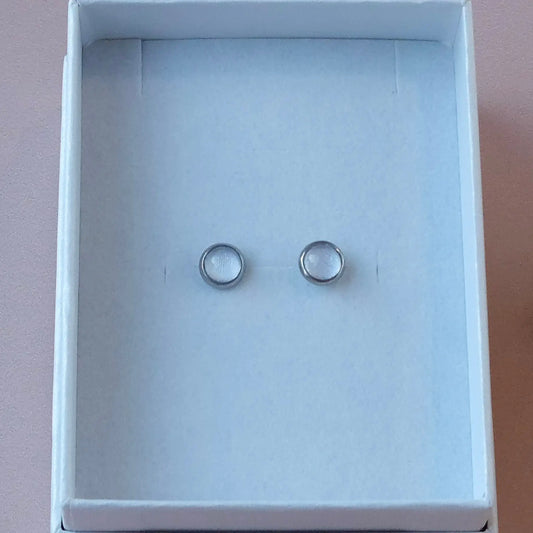 Puces d'oreilles Blanc - Les Chouchous de Justine