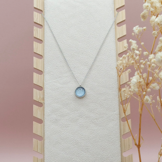 Collier avec Pendentif Bleu Ciel - Les Chouchous de Justine