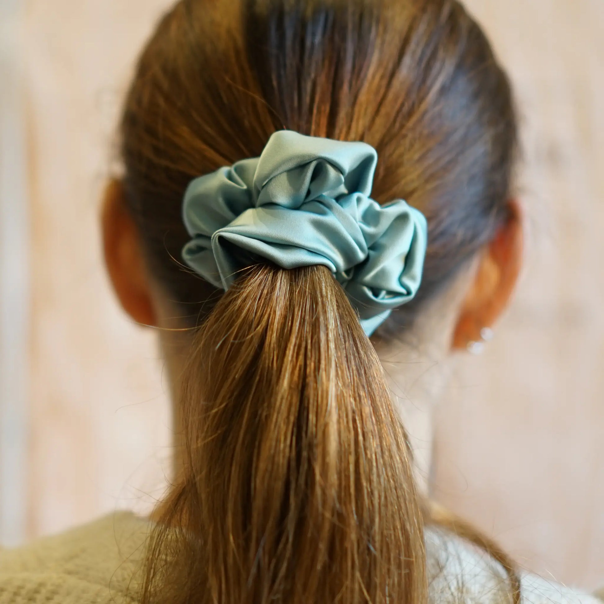 Bleu Givré - Chouchou Cheveux Satin - Les Chouchous de Justine