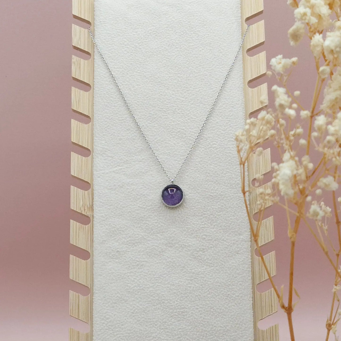 Collier avec Pendentif Parme - Les Chouchous de Justine