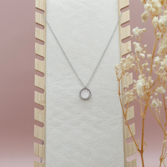 Collier avec Pendentif Rose Dragée - Les Chouchous de Justine