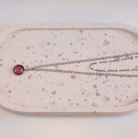 Vieux Rose Foncé - Collier Double - Les Chouchous de Justine