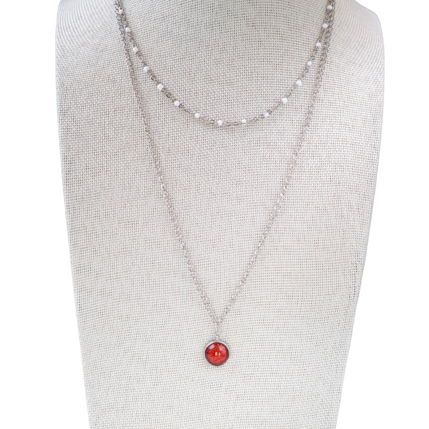 Collier avec Pendentif Terracotta - Les Chouchous de Justine