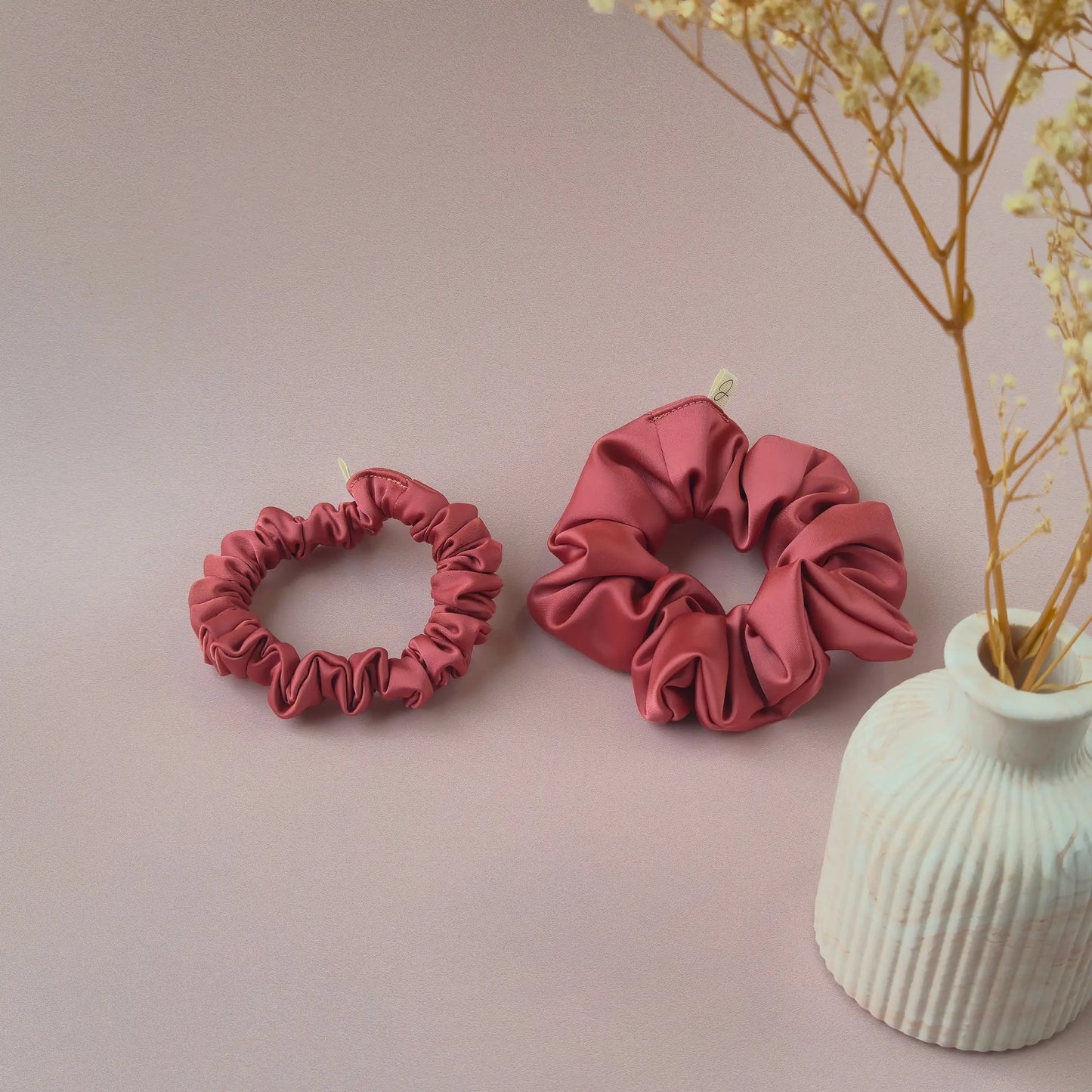 Chouchou en Satin Brique - Les Chouchous de Justine