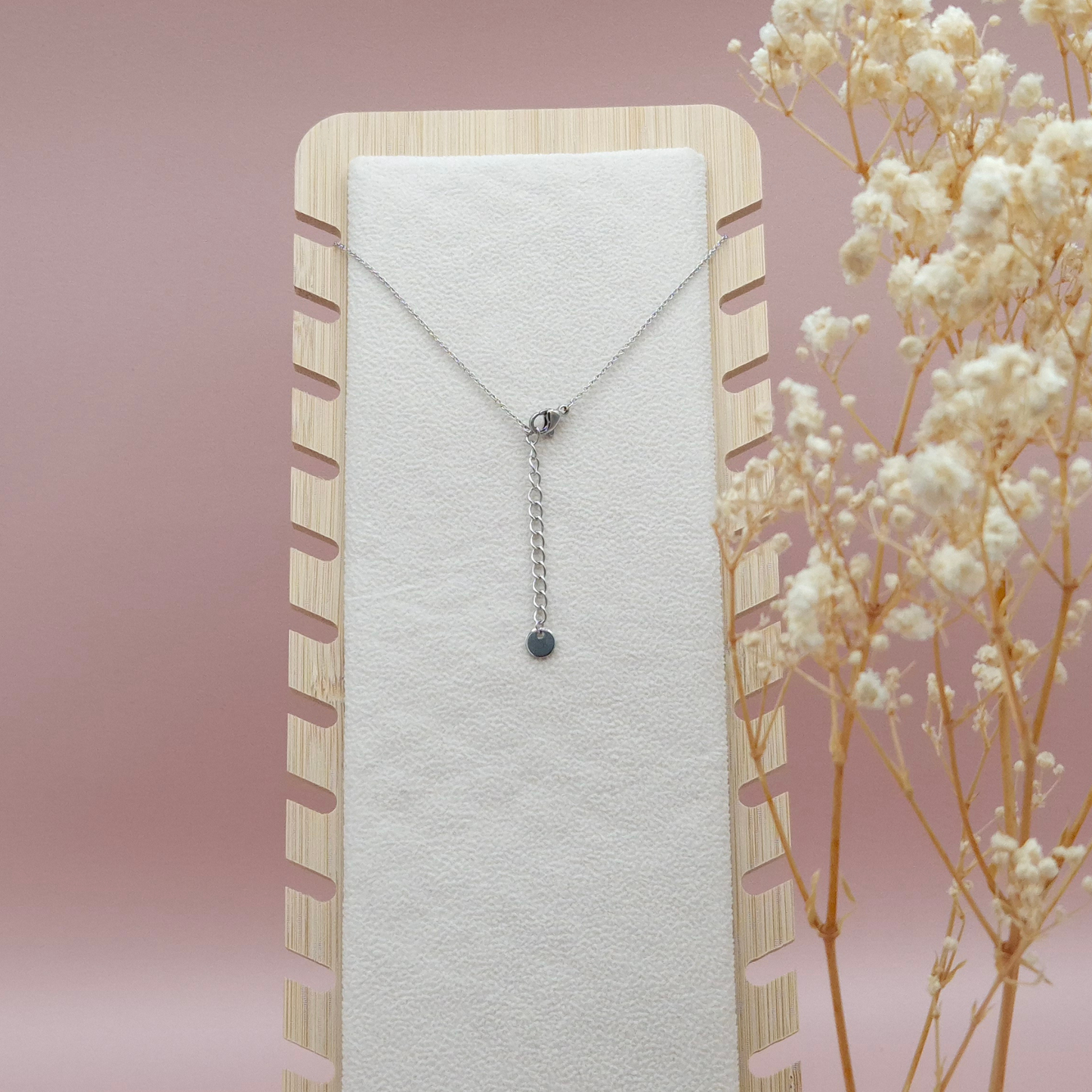 Collier avec Pendentif Bleu Marine - Les Chouchous de Justine