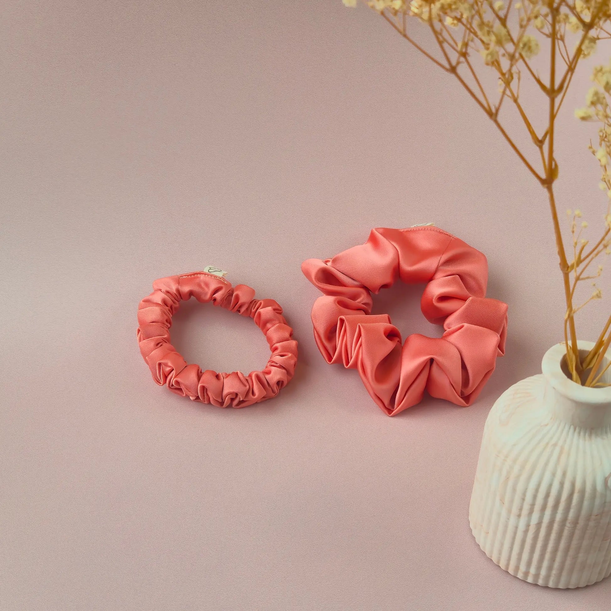 Chouchou en Satin Blush - Les Chouchous de Justine