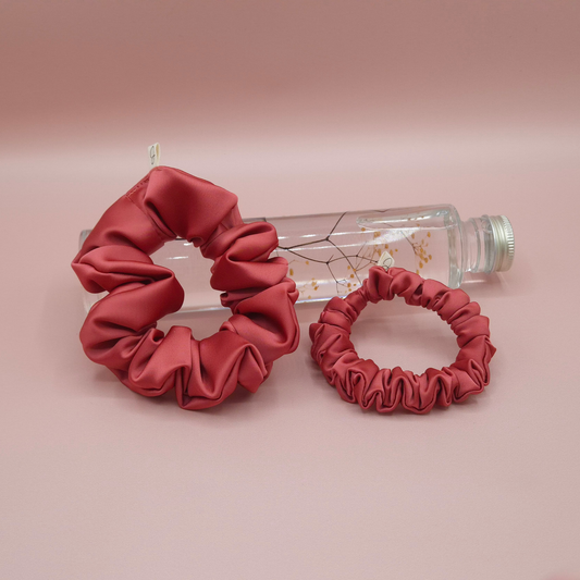 Chouchou en Satin Brique - Les Chouchous de Justine