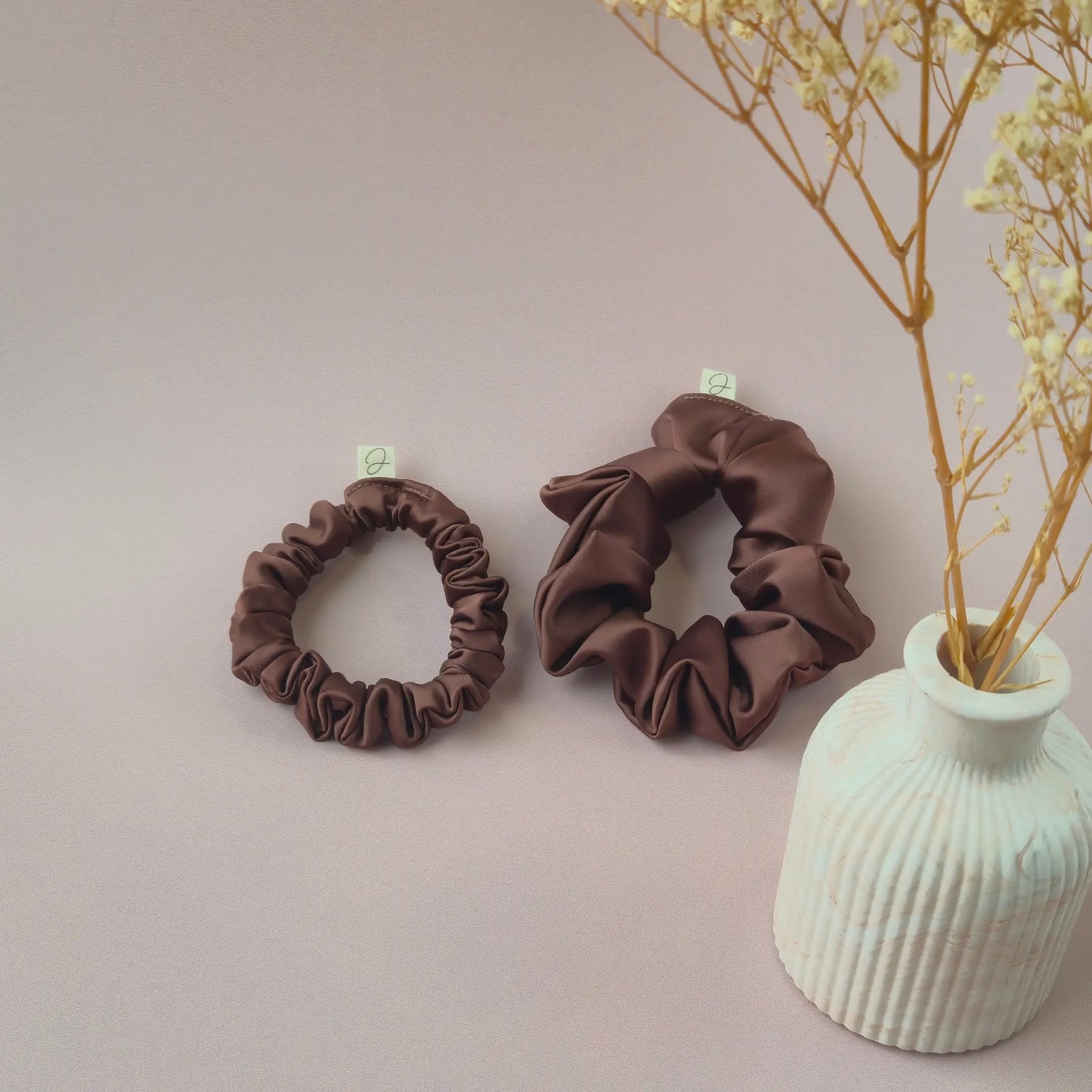 Chouchou en Satin Muscade - Les Chouchous de Justine