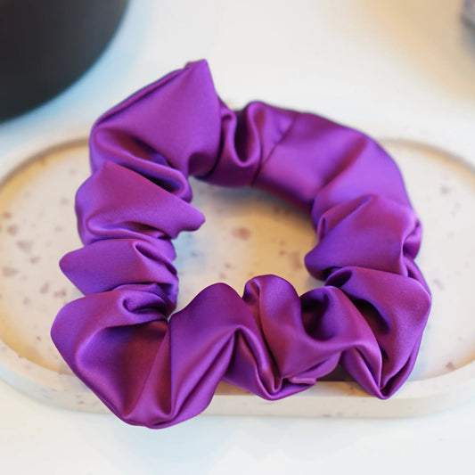 Violet - Chouchou Cheveux Satin - Les Chouchous de Justine