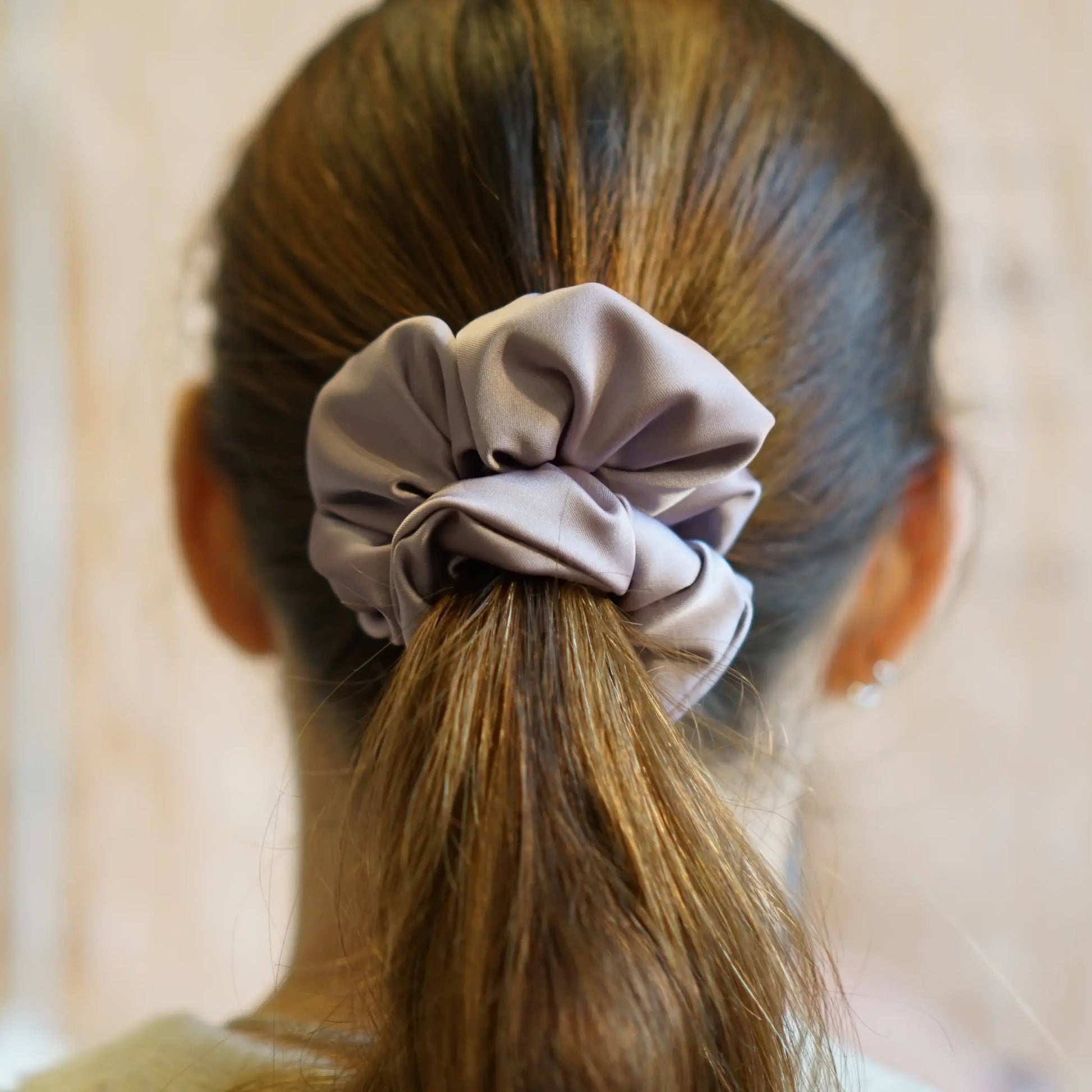 Rose Parme - Chouchou Cheveux Satin - Les Chouchous de Justine