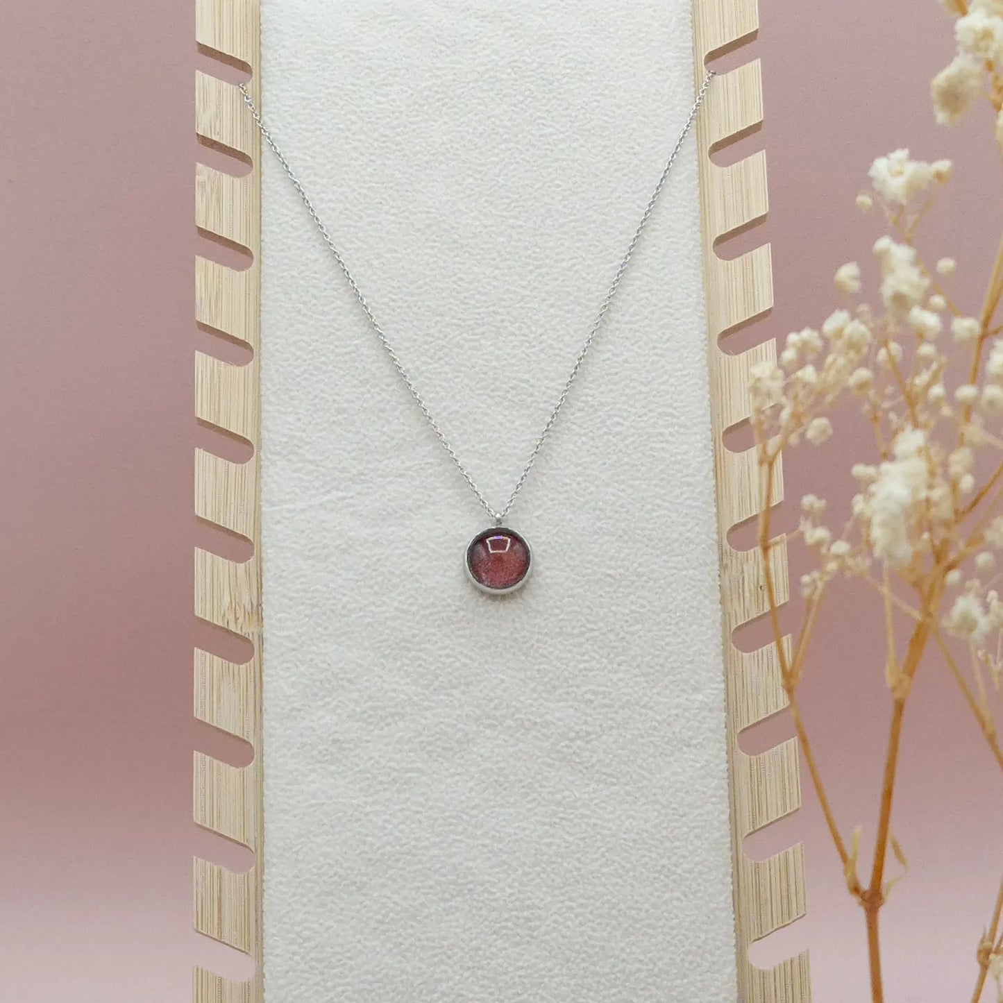 Collier avec Pendentif Cognac - Les Chouchous de Justine