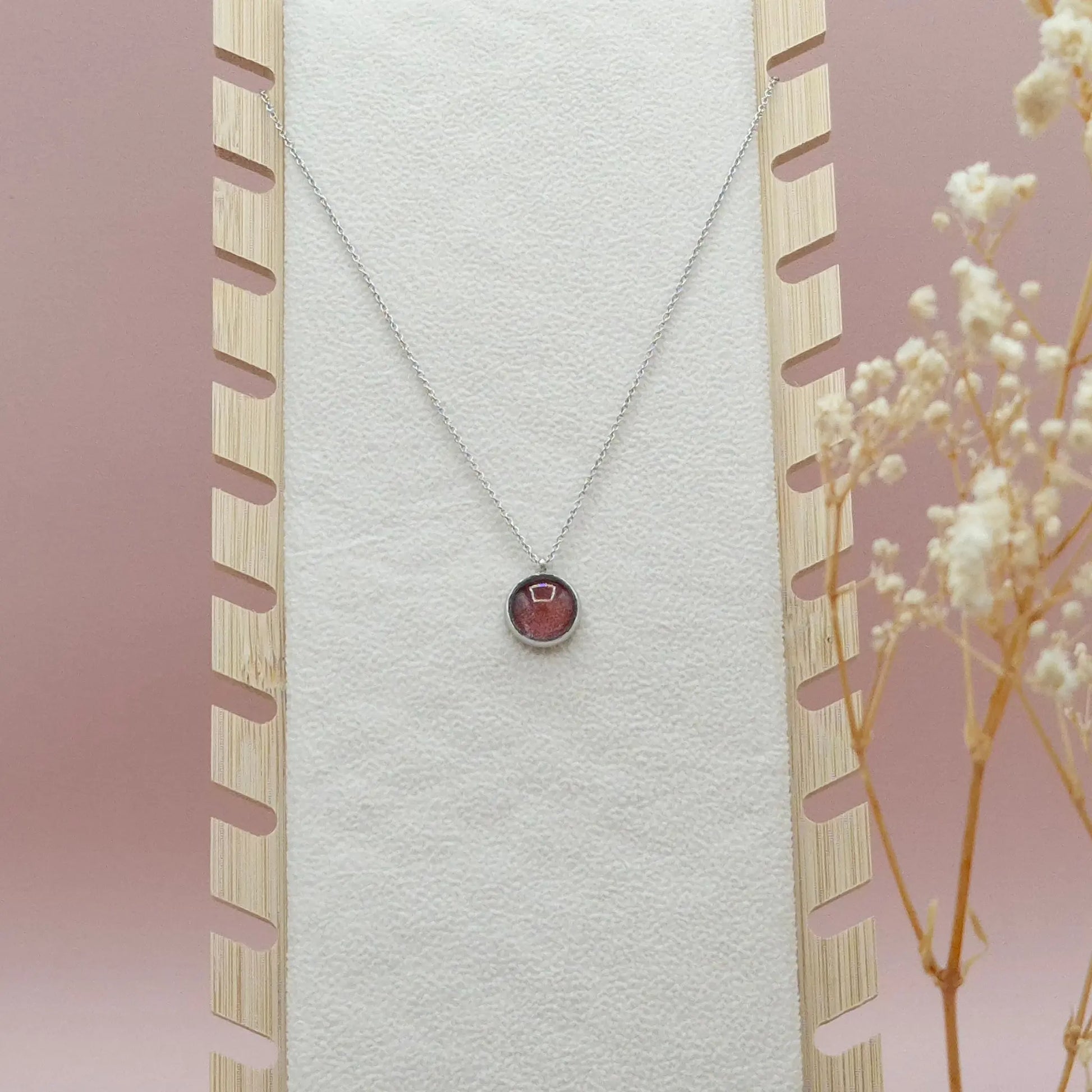 Collier avec Pendentif Cognac - Les Chouchous de Justine