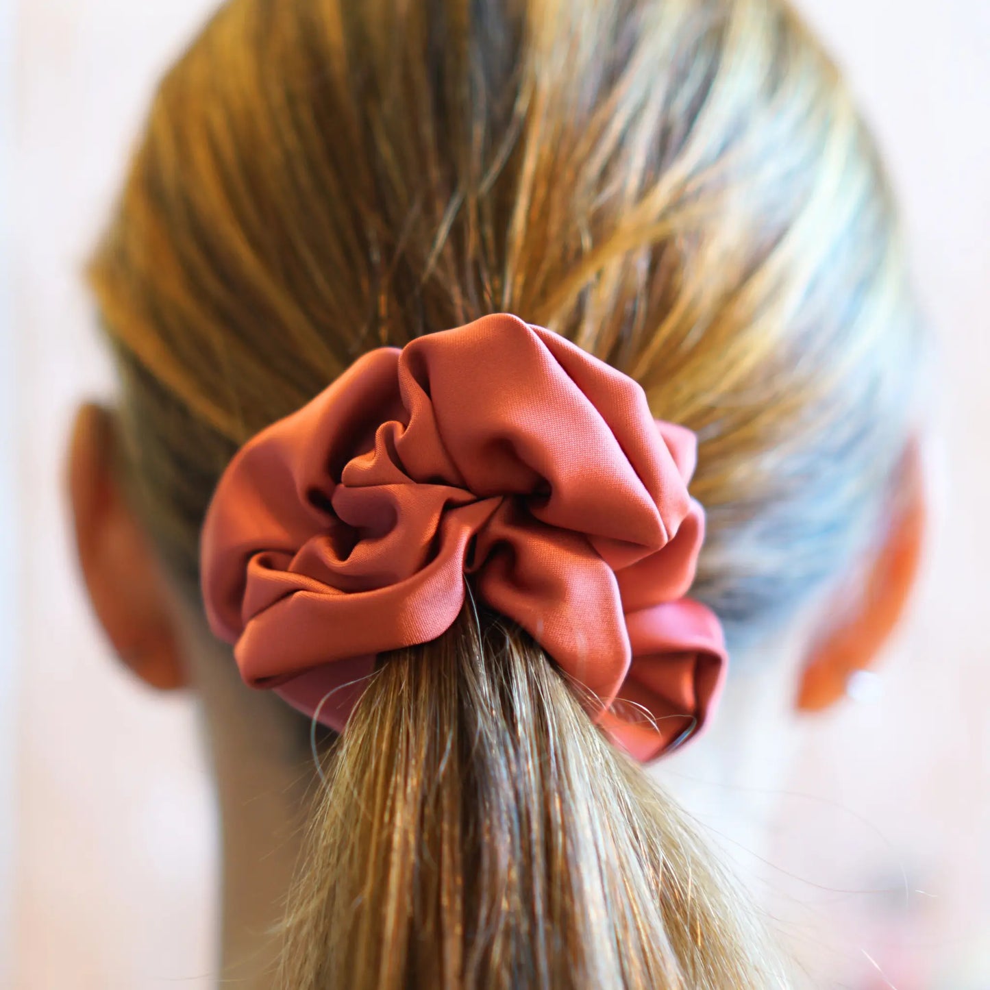 Brique - Chouchou Cheveux Satin - Les Chouchous de Justine