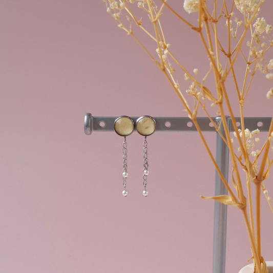 Boucles d'oreilles Jaune Aurore - Les Chouchous de Justine